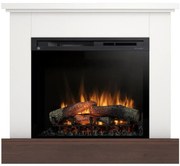 Elektrický krb Jukon 28 biely/tmavý dub