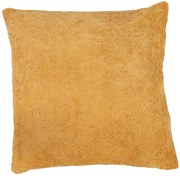 Okrový vankúš zdobený ornamentmi Fayol - 45 * 45 cm