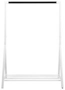 Biely kovový stojan na oblečenie Brent - Actona