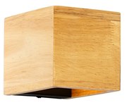 Rustikálna nástenná lampa z dubového dreva - Transfer