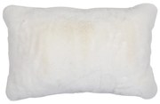 Biely plyšový mäkučký vankúš Soft Teddy White Off - 30*15*50cm