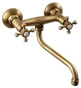 Nástenná umývadlová batéria v bronzovej farbe (1 výstup) Antea – Sapho