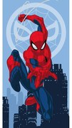 Červeno-modrá bavlnená detská osuška 70x140 cm Spider-man "Jump" – Jerry Fabrics
