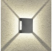 BRILAGI - LED exteriérové nástenné svietidlo QUADRAY LED/4W/230V antracitové IP65