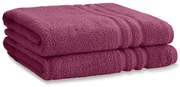 Tmavoružové froté bavlnené osušky v súprave 2 ks 90x140 cm Zero Twist – Catherine Lansfield