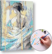 Maľovanie podľa čísel ZAHALENÁ – stredná náročnosť