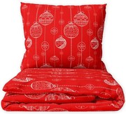 Bavlnené posteľné obliečky - motív Vianočné banky - 100% bavlna - 70 x 90 cm + 140 x 200 cm