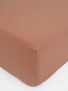 Jersey plachta do postieľky Classic 60 x 120 cm – terakota