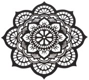 Drevená vyrezávaná dekorácia na stenu Mandala, 35 x 35 x 1 cm