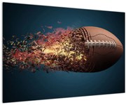 Obraz - Ragbyová lopta v akcii (90x60 cm)