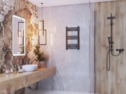 Gamma Erga Basic, vykurovacie teleso 700x400 mm, 232 W, čierna, ERG-LAV-BASIC-7040-BK