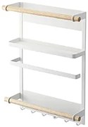 Veľký magnetický držiak Yamazaki Tosca Magnetic Side Rack, široký / biely