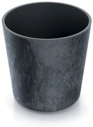 Kvetináč NURBI zaoblený betónový efekt antracit