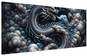 Obraz – Drak v dyme (120x50 cm)