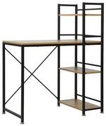 Písací stôl Clyde, dub / čierna