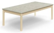 Stôl DECIBEL, 1600x800x530 mm, akustické linoleum, breza/šedá