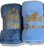 Rýchloschnúca osuška Queen a King 2 ks 70x140 cm