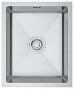 Erga HD, 1-komorový oceľový drez 370x450x210 mm, oceľová, ERG-MLS-HD3745