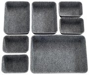 WENKO 64502100 - Organizér do zásuvky FELT 28,5x20 cm sivý