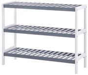 Praktický regál SKU Brycen šedo-bílý