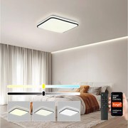 Brilagi - LED stmievateľné stropné svietidlo SMART LED/24W/230V 43x43 cm Wi-Fi Tuya + diaľkový ovládač