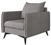 Sivé kreslo Juli Bis – Ropez