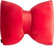 DEKORAČNÝ VANKÚŠ KOKARDA 45X55 CM ČERVENÁ