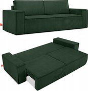 Trojmiestna Rozkladacia Pohovka Napi tmavozelená Konsimo