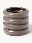 Malý kvetináč z kameniny Rudi, V 16 cm