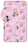 Bavlnená plachta 90 × 200 cm – Princezny "Pink 02"