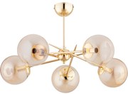 Prisadený luster PRIMERY 5xE14/10W/230V zlatá