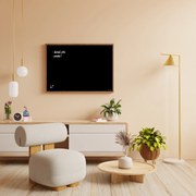 Toptabule.sk Čierna magnetická tabuľa v drevenom ráme MAHAGON 60x40 cm