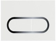 Ravak X01455 - Splachovacie tlačidlo CHROME 24,7x16,5 cm biela