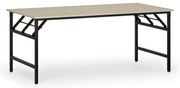 Konferenčný stôl FAST READY, 180x90 cm, čierna podnož, breza
