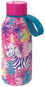 Nerezová termofľaša Solid Kids s pútkom Zebras 330 ml