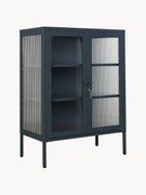 Kovová vitrína's drážkovaným sklom Mixer