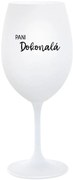 PANI DOKONALÁ - biely pohár na víno 350 ml