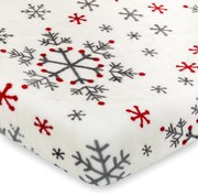 4Home prestieradlo mikroflanel Snowflakes, 90 x 200 cm
