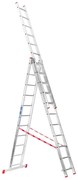 Hliníkový trojdielny výsuvný rebrík VENBOS HOBBY, 3x11 priečok, 6,75 m