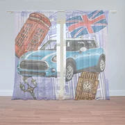 Sablio Záclony Mini sedan Londýn: 2ks 150x250cm