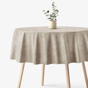 Goldea okrúhly obrus malaga - kávový režný Ø 100 cm