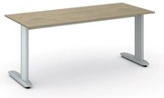Kancelársky písací stôl PRIMO FLEXIBLE, 180x80 cm, dub prírodný