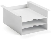 Úložný priestor pod stôl QBUS, nízky, biela