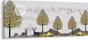 Obraz maľovaných jeleňov (120x50 cm)
