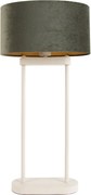 Stolná lampa béžová so zeleným oválnym tienidlom a zlatým interiérom 35 cm - Thijmen