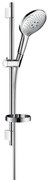 Hansgrohe Raindance Select S, sprchová súprava 150 3jet so sprchovou tyčou 65 cm a miskou, chrómová, HAN-27802000