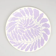 Wrap Ilustrovaná tácka drevená Art Trays by Linnéa Andersson okrúhla fialová