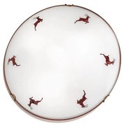 Kolarz 731.12.4.103-Stropné svietidlo NONNA 2xE27/60W/230V pr.40cm jelene červená