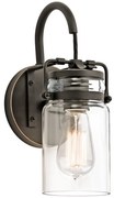 Elstead KL-BRINLEY1-OZ - Nástenné svietidlo BRINLEY 1xE27/60W/230V antracit