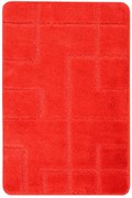 Kúpeľňový koberček Inez Red červený / geometria